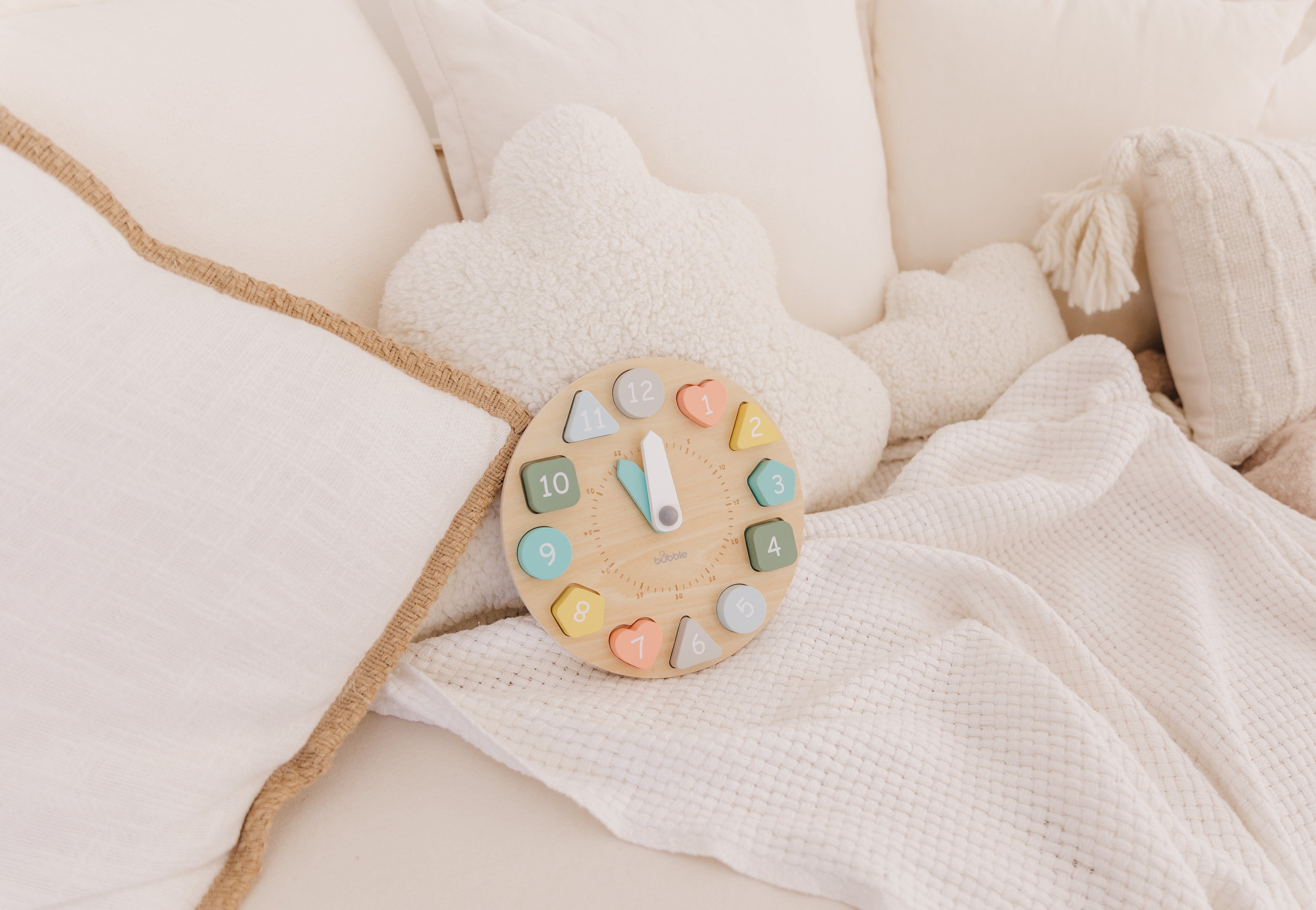 Bubble Wooden Clock