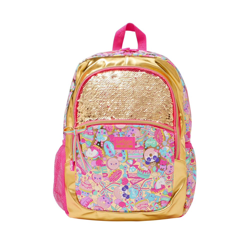 SMIGGLE Gold Flip Sequin Classic Backpack