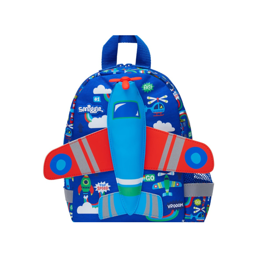 SMIGGLE Aeroplane Teeny Tiny Backpack With Detachable Plush