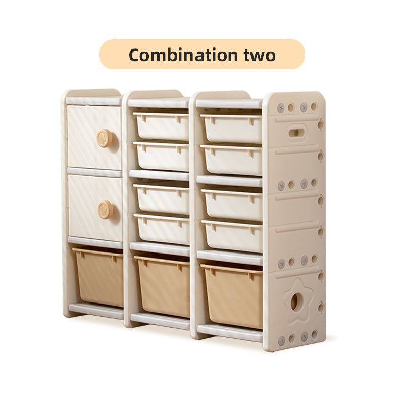 Kids' Furniture: Book and Toy Organizer with Storage Shelves, Shelf Rack, and Cabinet