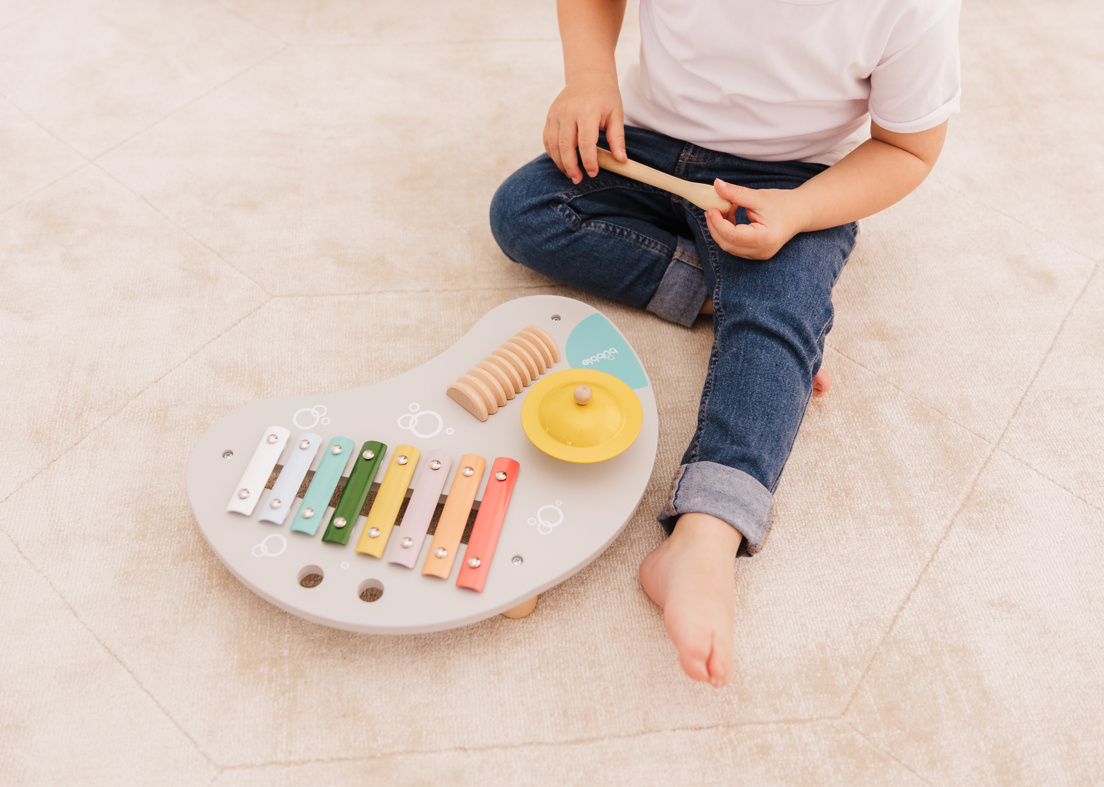 Bubble Wooden Music Table