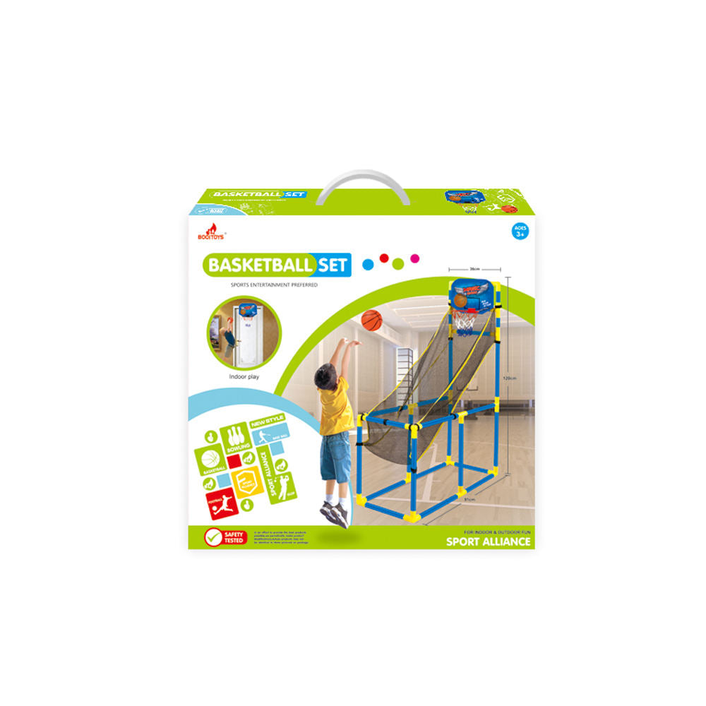 Kids Basketball Stand w Ball (Indoor & Outdoor)
