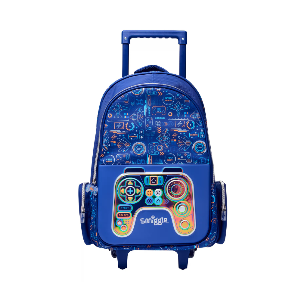 SMIGGLE Beta Navy Trolley Backpack