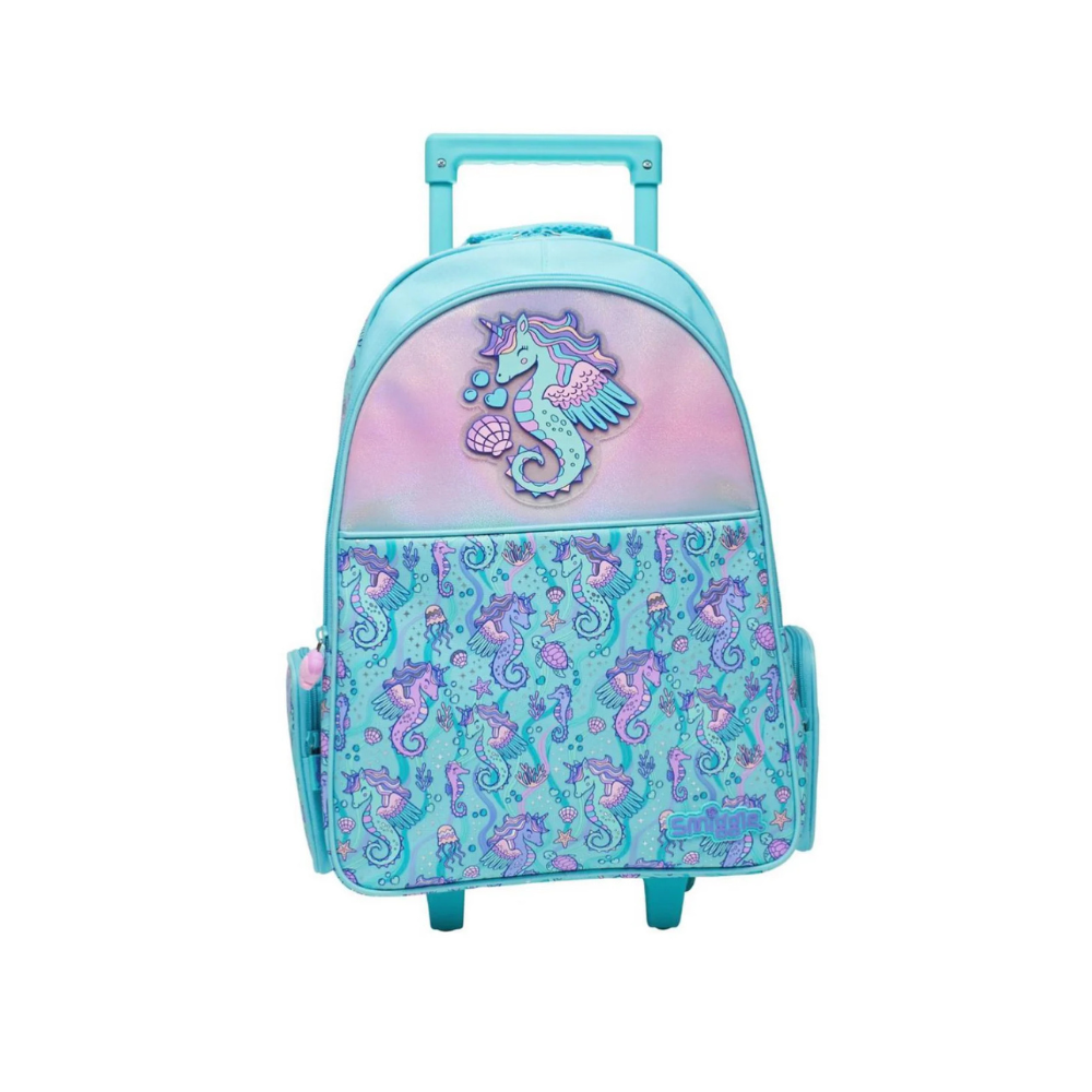 SMIGGLE Seahorse-Unicorn Trolley Backpack