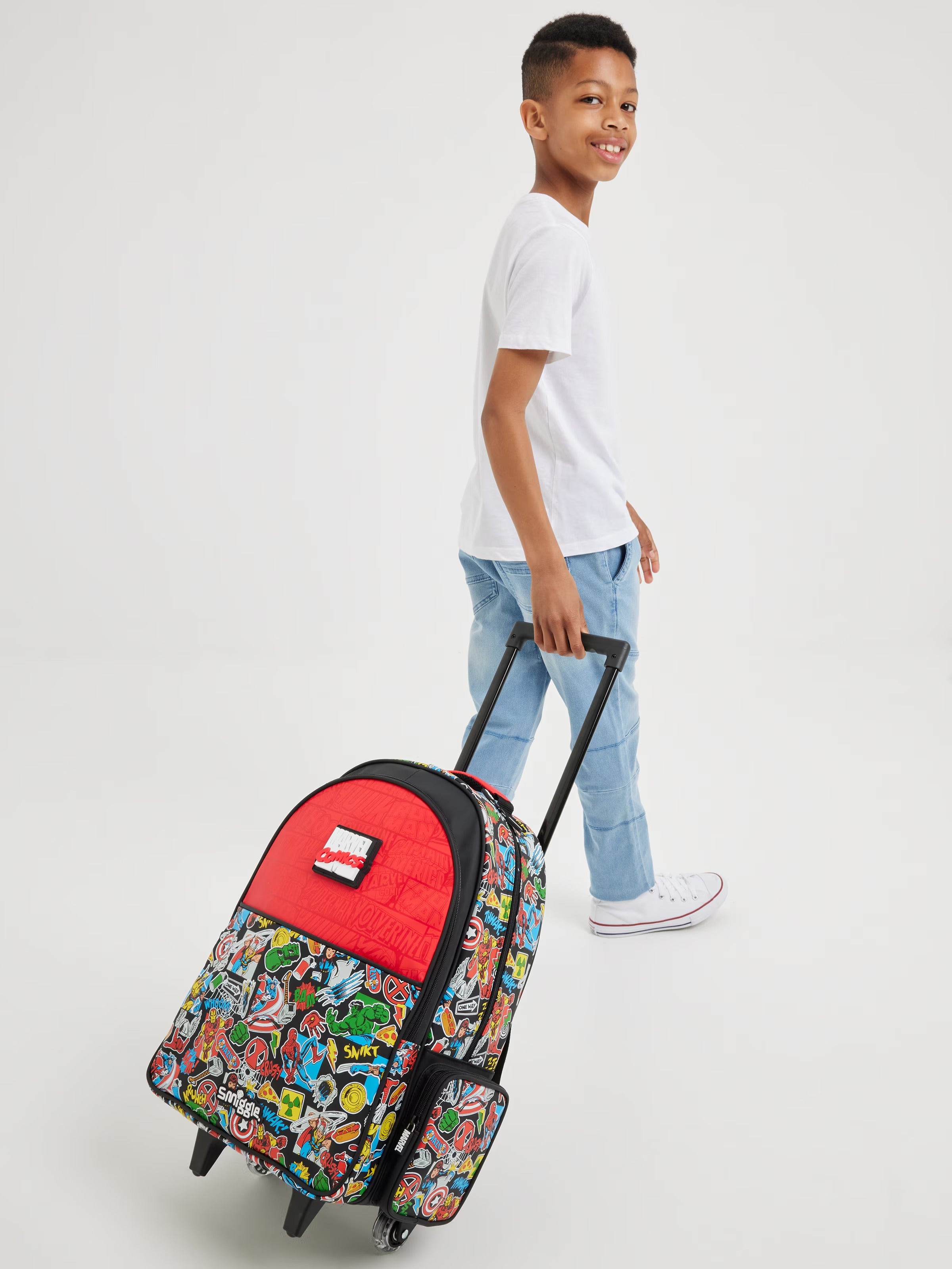 SMIGGLE Marvel Comic Trolley Backpack